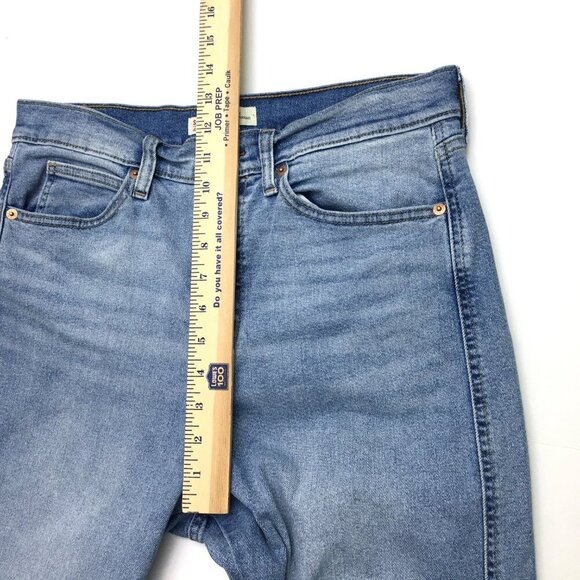 Levi's Signature Heritage Jeans High Rise Straight Leg Stretch Fray Hems size 10 - Picture 7 of 10